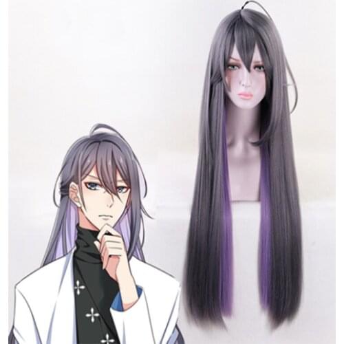 New HypnosisMic Division Rap Battle Cosplay Wigs Jinguji Jakurai Cosplay Wigs Heat Resistant Synthetic Halloween Carnival Party