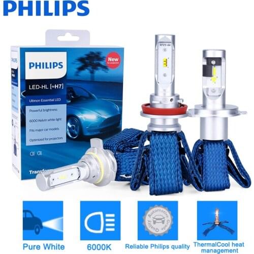 Philips LED H7 H4 LED H8 HB3 9005 HB4 H11 H16JP Led Headlights Bulbs 9012 HIR2 H9 LED Auto Lamp Car Fog Lamps Turbo LED