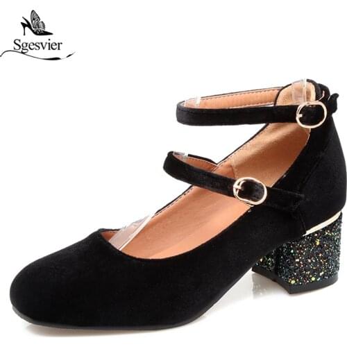 Женские туфли Мэри Джейн Sgesvier China At AliExpress