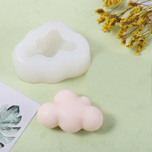 50LB 3D Cloud Silicone Mold for Fondant Chocolate Candy Cake Decorating Candle Soap Wax Plaster Polymer Clay Mould