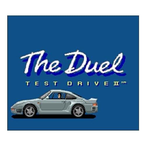 Test Drive II - The Duel 16 bit Big Gray Game Card For NTSC Game Player Drop Shipping