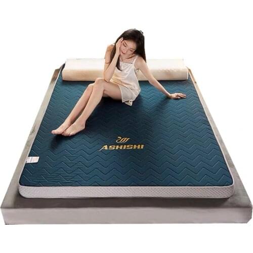 Thick 9cm Latex massage Mattress Foldable Floor Tatami student dormitory Comfortable soft sponge Mattress twin queen king size