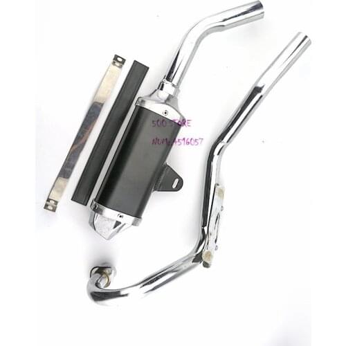 High quality black Exhaust Modified Pipe Aluminum Slip-on alloy Motorcycle modified exhaust pipe For Dirt Pit Bike ATV