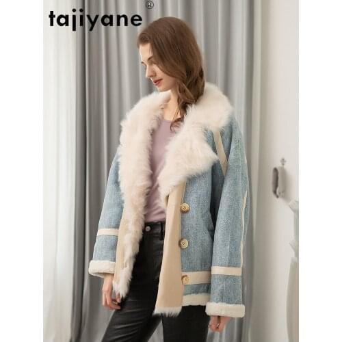 Coat Fur Real Winter 2021 Womens 100% Wool Jackets for Woman Sheep Shearing Coats Female Clothes Abrigo Mujer TN498