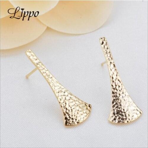 20pcs Gold plated Earring Posts Long Back Earrings Ear Base Connector