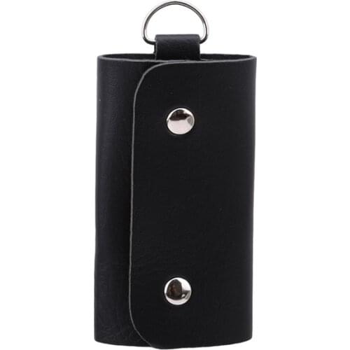 2021Men Key Holder Organizer Pouch Cow Split Car Key Women Wallets Housekeeper Key Case Man Mini Card Bag