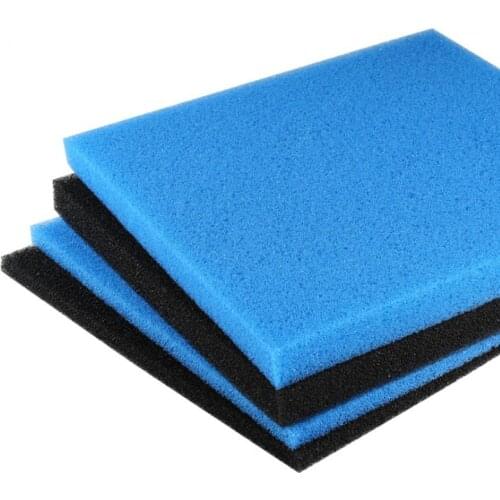 30cmx50cmx2cm Black Blue Filtration Foam Aquarium Fish Tank Biochemical Filter Sponge Pad Skimmer Sponge SupplyTank Dropshipping