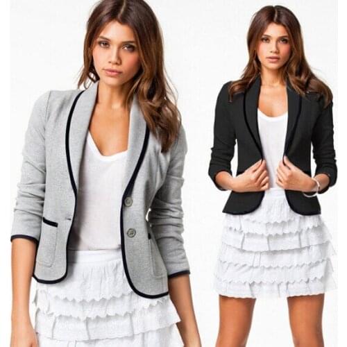 6xl womens clothing clothing Loose Coat Foreign Trade Joker Long Sleeve Jacket Suit Loose Coat Leisure Time Loose Coat jacket