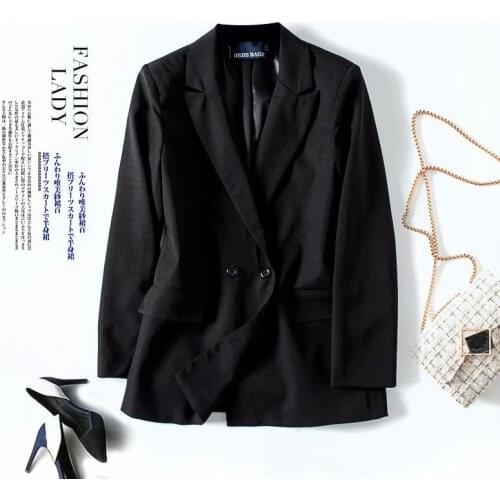 Brand Ladies Blazer Long Sleeve Blaser Women Suit jacket Female Feminine Blazer Femme Office Lady Besiness Black Blazer Autumn