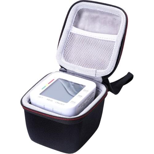 LTGEM Black EVA Hard Case for Blood Pressure Monitor Large LCD Display&Adjustable Wrist Cuff