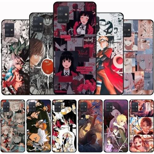 Anime Manga Cartoon Japanese Black Soft Phone Case For Samsung M21 M31S M41 M51 M10 M20 M30S M40 A7 A8 A9 2018 A12 A80