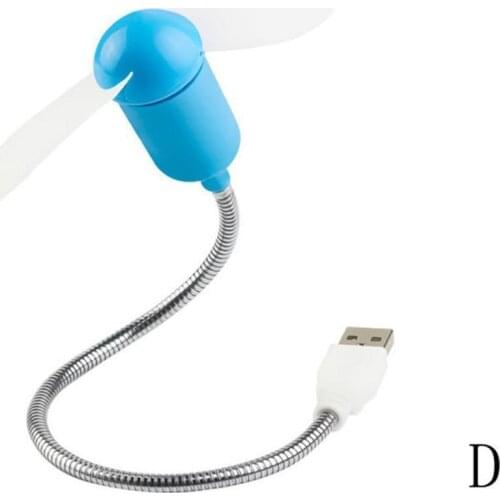 Small Fan Mini USB Portable Flexible Gooseneck Design Cooling Power Electronics For Computer Office Parts Laptop Bank PC Co L4L2
