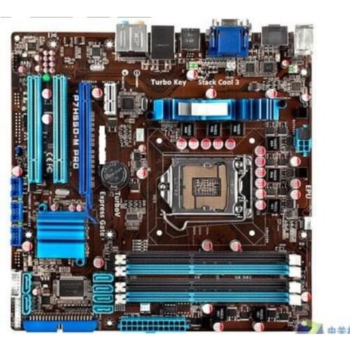 ASUS P7H55D-M PRO motherboards DDR3 LGA 1156 boardsUSB2.0 HDMI-compatible VGA DVI 16GB H55 Desktop motherboard