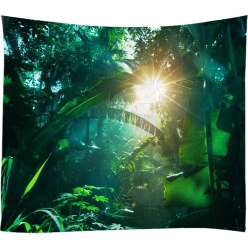 Selva Hylaea Banana Leaf Tapestry Wall Hanging Cloth Bed Spread Beach Towel Table Cloth Yoga Mat House Living Room Decoration