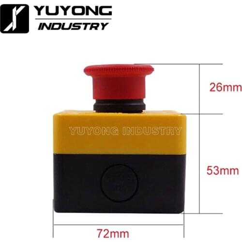 New Upgrade high Protective E-Stop Switch with DC Power Cable for for V-slot C-Beam OX CNC Workbee CNC Engraving Machine
