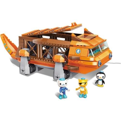 Octonauts Building Block GUP-G Mobile Speeders Launcher & Barnacles kwazii peso 378pcs Educational Bricks Toy For Boy