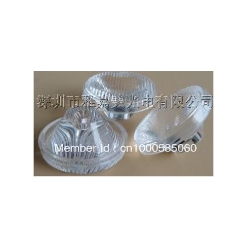 Wholesale- LED lens 35.8MM stripe optical lens , 1W 3W Reflector Collimator lens