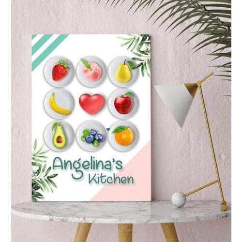 Personalized Kitchen Canvas Decoration Gift Dear Moment Happy Design Modern Good Quality Reliable Wall Special Occasions Memory