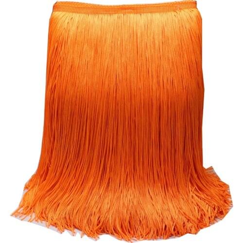 11'' Long Fringe Latin Fringe Tassel Lace Dance wear Macrame Samba Trimming Tutu Dress Trims Soft Sewing Appliqued 28-30cm