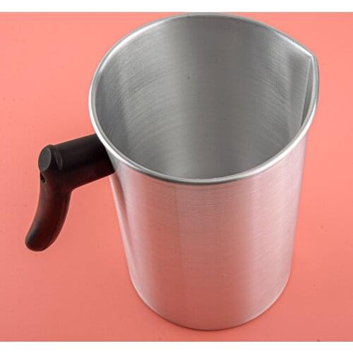 Silver Melting Pouring Pot DIY Cup Jug Pitcher for Craft Wax Lipstick Candle Soap Making 3L Watering Plants