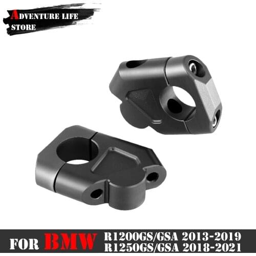 Motorcycle Riser Handle Bar Clamp Extend Adapter Handlebar For BMW R 1200 GS 1200GS R1200GS LC Adventure ADV 2013-2021 R 1250GS