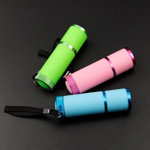 3 colors UV Flashlight 9 Led Ultra Violet Torch Light Lamp For Epoxy UV Resin Cure Adhesive Glue Jewelry Equipments Tool