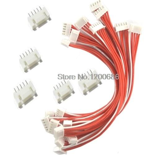 30CM 24AWG 5P Dual End XH2.54 5Pin Female Connector Cable 5 Pin Battery Connector Plug Female & Male with Wire