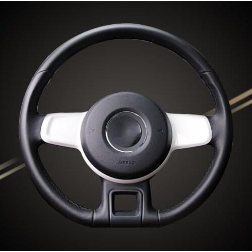 Car Braid On The Steering Wheel Cover for Volkswagen VW Beetle 2012-2016 Up 2013-2016 Auto Braiding Covers Car-styling Accessory