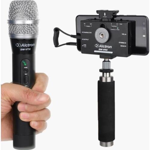 Alctron DW-V Wireless Receiver/Transmitter System For Smart Phone And DSLR Camera Interview Recording