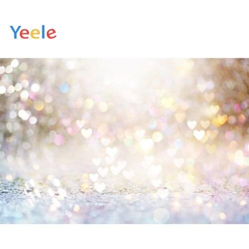 Glitter Love Hearts Light Bokeh Spot Doll Pet Food Props Backgrounds Scene Photography Photographic Backdrop For Photo Studio