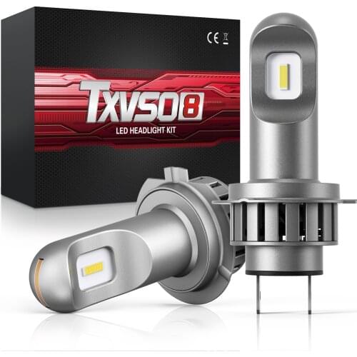 CarTnT Super Bright H7 Led Light for Car Mini 6000K Headlight Bulb Universal COB Lamps for Automobiles Luces Led Para Car Lights