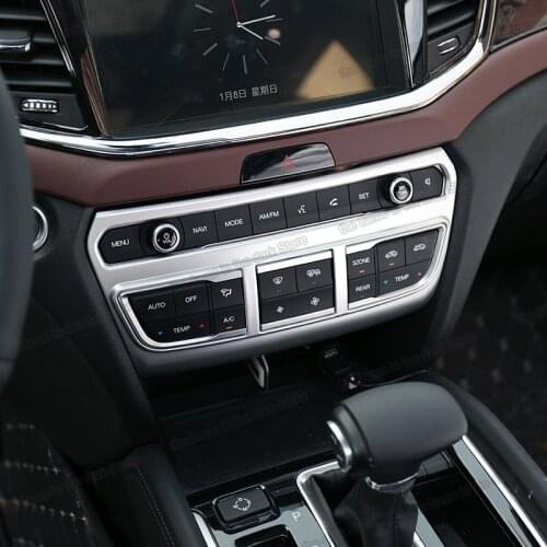 Lsrtw2017 Car Center Control Air Conditioning Vent Outlet Frame Trims for Trumpchi Gac Gs8 2017 2018 2019 2020 2021 Accesosries