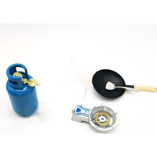 M02-X040 children baby gift Toy 1:12 Dollhouse mini Furniture Miniature rement Gas tank boiler spoon spatula set