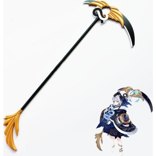 Hot Game Onmyoji SR Kuro Douji Cosplay Prop Weapons PVC Sickle Kurodooji New Skin Props for Halloween Christmas Cosplay Party