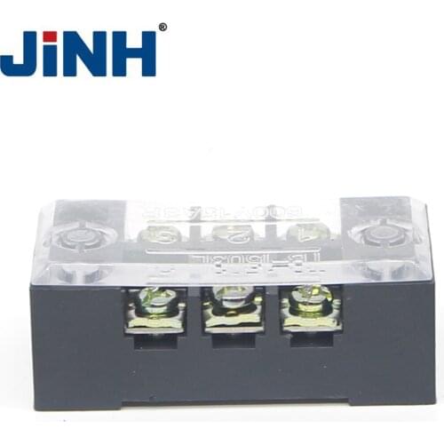 JINH 3 Positions Dual Row Barrier Screw Terminal Block Wire Connector