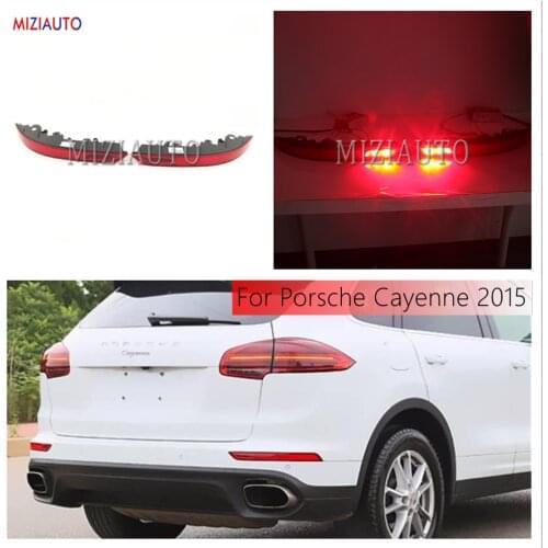 Left/Right LED Rear Bumper Reflector Light For Porsche Cayenne 2015 Tail Brake Stop light Car Styling Fog lamp Car Accessories