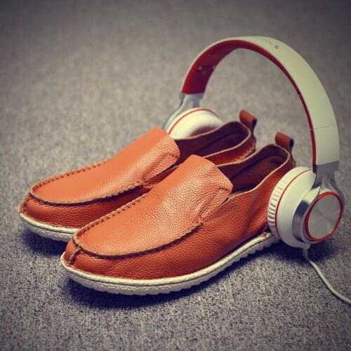 Genuine Leather Men Loafers Fashion Soft Mens Shoes Moccasins Mans Casual Summer Boat Driving Lofer Moccasin Luxury Male Flats