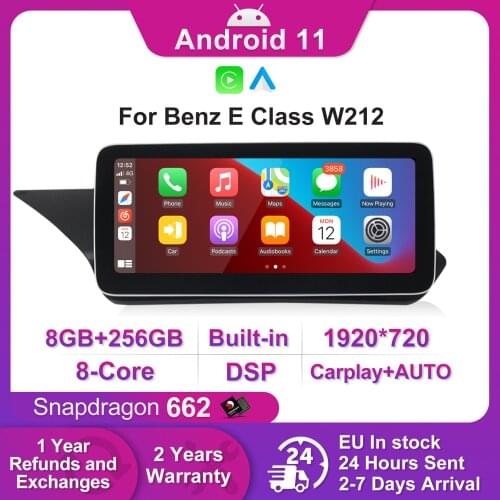 New Arrival 8GB+128GB Carplay Android 10 Car DVD Multimedia Player Navigation GPS For Mercedes Benz E Class W212 Sedan 2009-2015