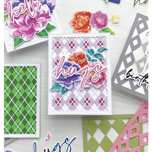 New 3D Diamond frame metal Cutting Dies Stencils DIY Scrapbooking Paper/photo Cards Embossing Dies