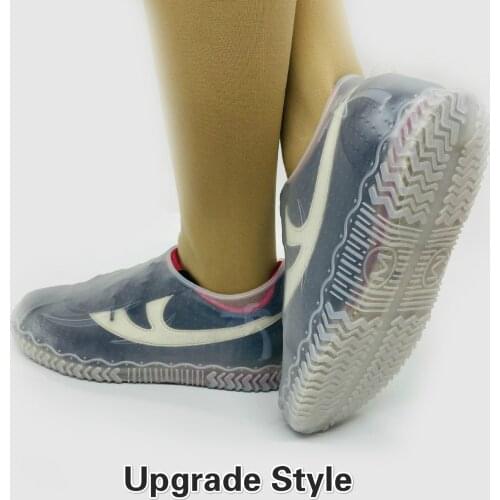 Upgrade Waterproof Silicone Overshoes Reusable Rainproof Shoes Cover Rain Boots Non-slip Washable Unisex Wear-Resistant