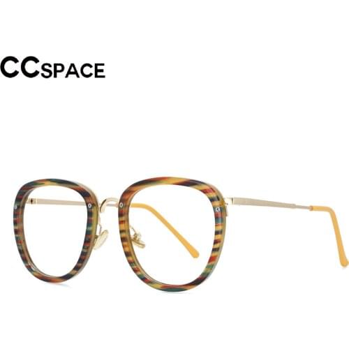 53536 Retro Stripe Round Optical Glasses Frames Men Women Fashion Computer Eyeglasses