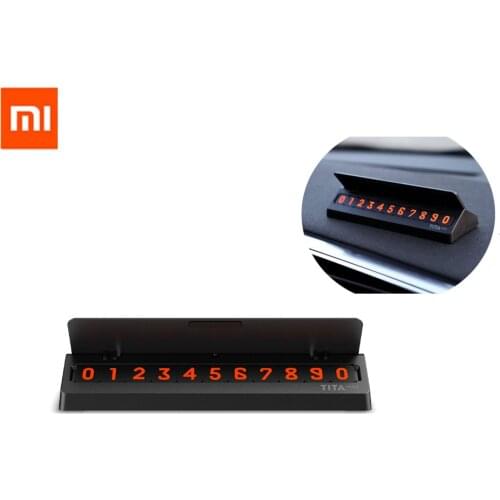 Original Xiaomi mijia Bcase TITA Flip Type Car Temperary Parking Phone Number Card Plate Mini Car Decoration For xiaomi Mi home