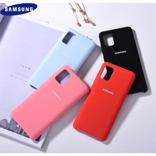 Original Samsung A71 A51 5G Liquid Silicone Case Soft Housing Cover For GALAXY a21s a31 a41 a11 a51 a71 M31s S20 FE Phone Shell