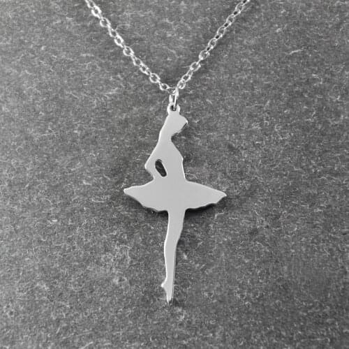 Ballerina Necklace , Dancer Silhouette , Dance Necklace , Ballet Teacher Gift , Ballet Necklace , Christmas Gifts