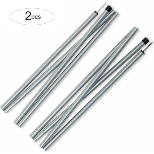 Desert&Fox Camping Sun Shelter Rod 1 Pair Tent Vestibule Poles Tarp Support Pole Camping Accessories 2m, 2.5m Sticks for Tents