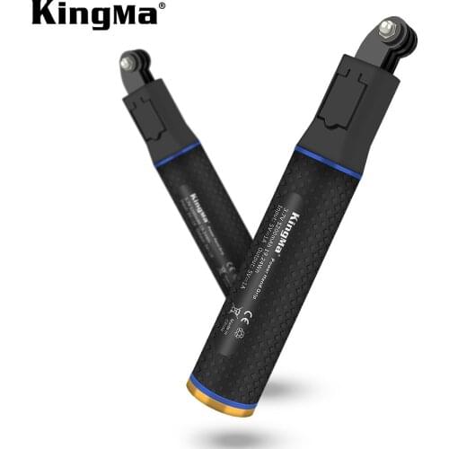 KingMa 5200mAH Power Bank Selfie Stick Handle Grip For GoPro Hero 4/3/3+ For Sjcam SJ400 For XiaoYi 2K 4K Action Cameras