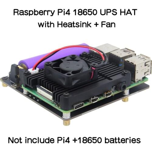 Raspberry Pi 4 model B 18650 UPS HAT,X703 V1.2 Shield/Expansion Board