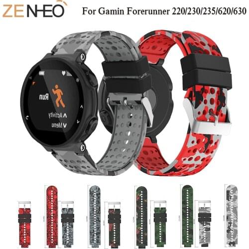 Silicone Replacement Watch Band for Garmin Forerunner 230/235/235/220/620/630/735 Smart Watch Smart Wristband Smart Accessories