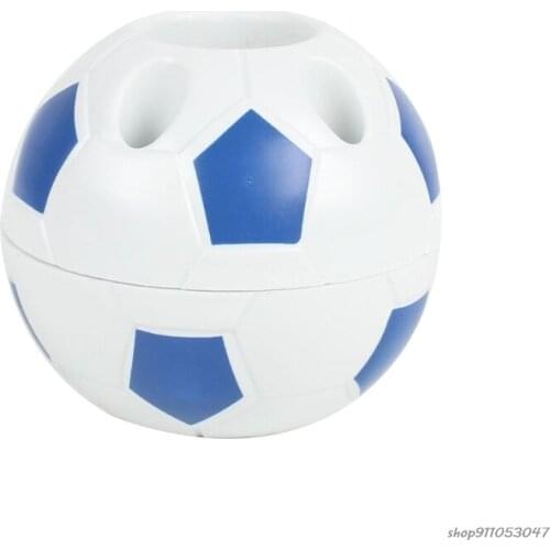 Unique Soccer Style Pen Pencil Holder Soccer Shaped Pen Container Brush Scissor Holder Kid Desk Organizer Decoration wholesales