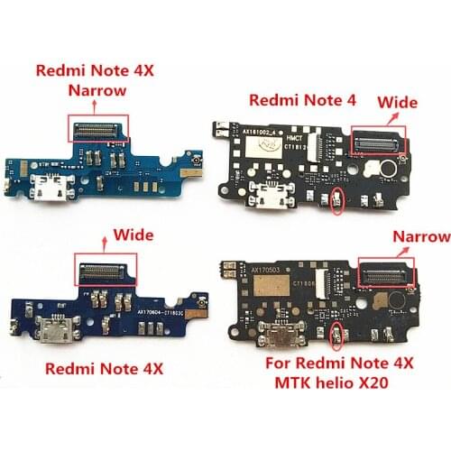 USB Charging Charger Dock Connector Flex Cable Charging Port Board For Xiaomi Redmi Note 3 3 Pro for Redmi Note 4 4X